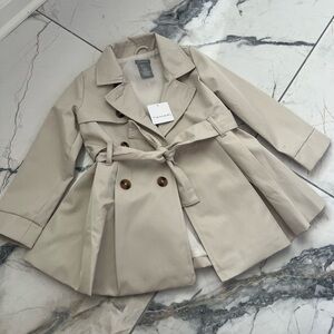Tahari Beige Kids Trenchcoat